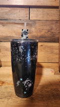 Naughty Racoon Straw Topper