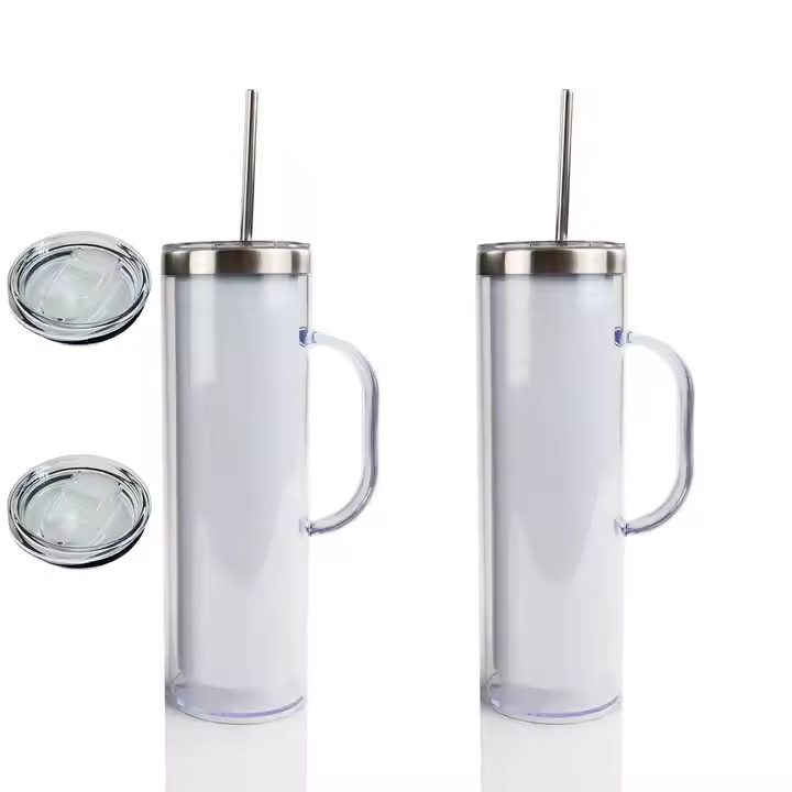 20oz Stainless Steel Snowglobe with Handle