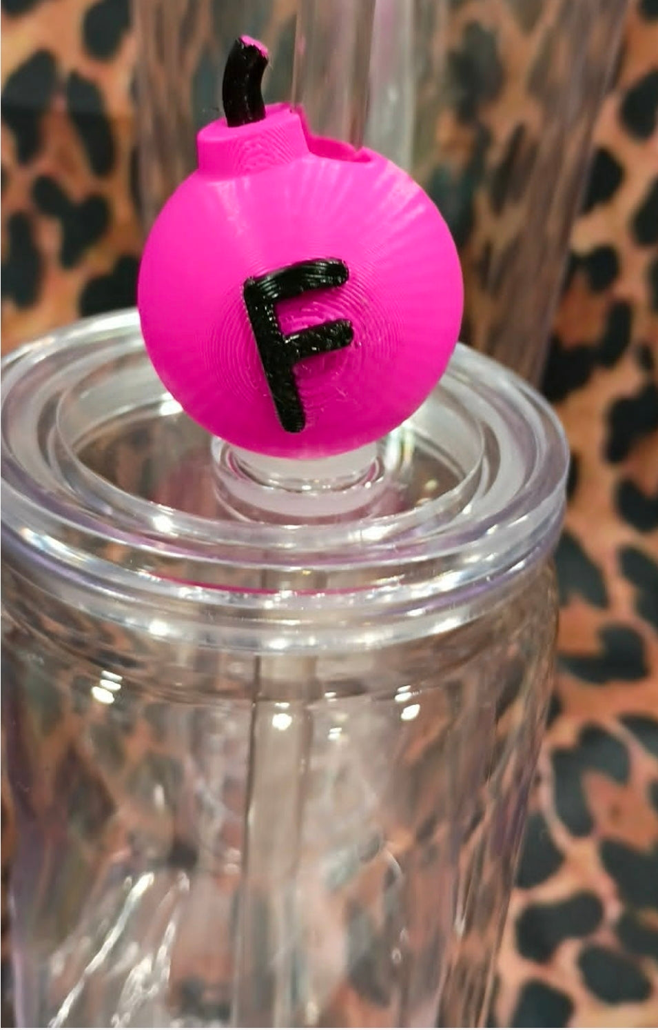 Lid Topper: Pink F Bomb